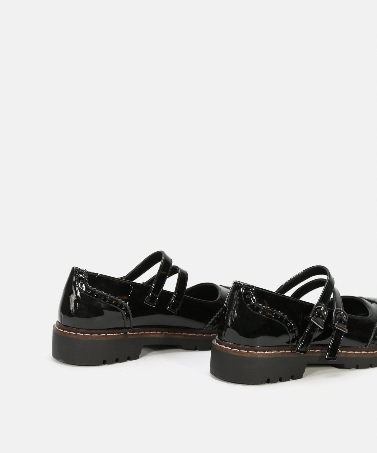 Zapatos tac&oacute;n doble hebilla image number null